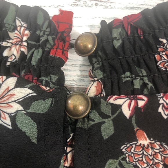 Ophelia Roe High Neck Mock Floral Dress Small - Picture 11 of 14